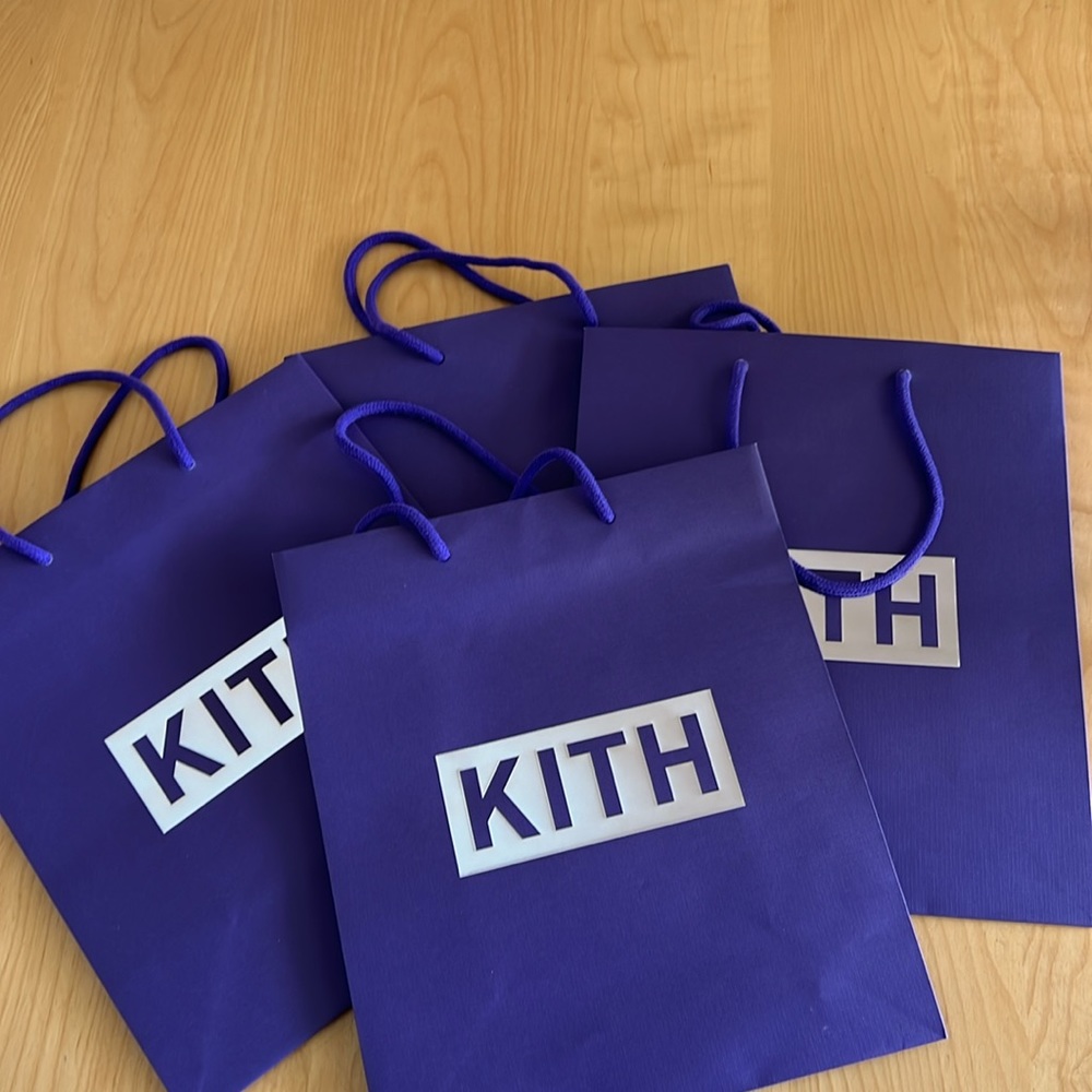 4 KITH shopping bags